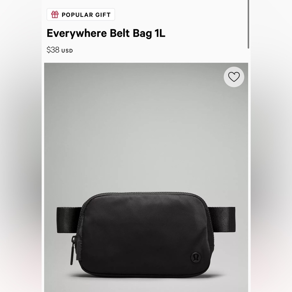 Lululemon everywhere bag 1L. Almost new, worn a handful of times.